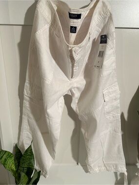 Chaps White Cargo Pants beach pants nwt